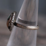 Vintage Sterling Zuni Inlay Roper Ring 5