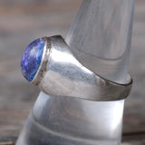 Vintage Sterling Lapis Ring 9