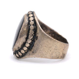 Vintage Sterling Onyx Ring 9