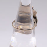 Vintage Sterling Mother Of Pearl Feather Ring 5.25