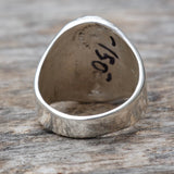 Vintage Sterling Charoite Thunderbird Ring 8