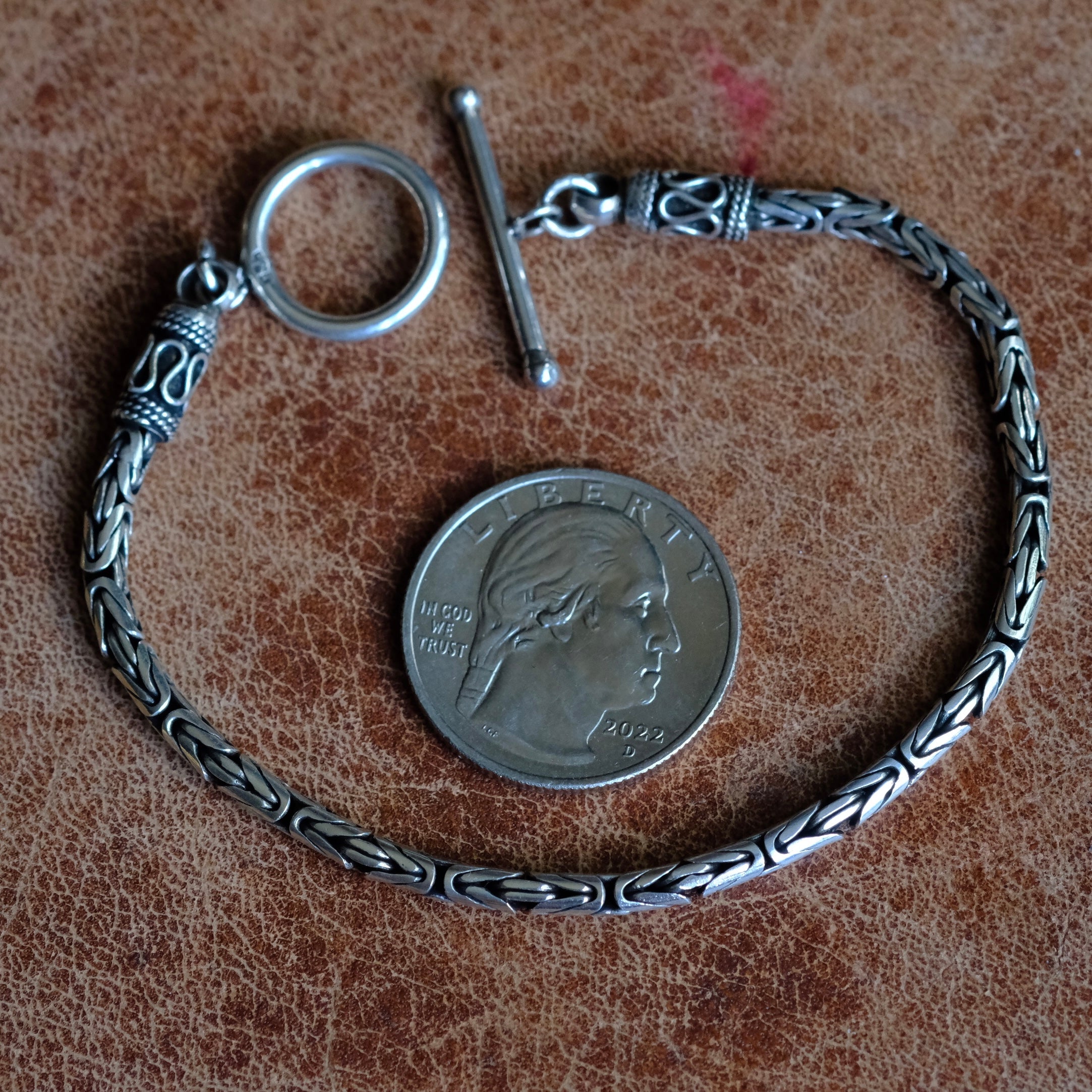 Vintage Sterling Silver Byzantine Bracelet