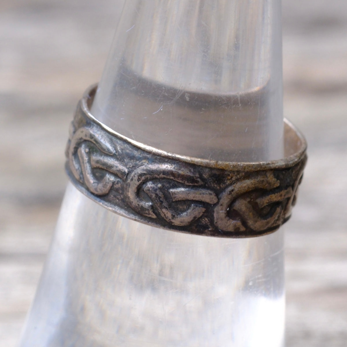 Vintage Sterling Celtic Knot Ring 6