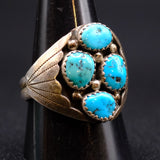 Vintage Sterling 4-Stone Turquoise Ring 11