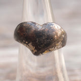 Vintage Sterling Silver Heart Ring 6.5