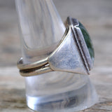Vintage Sterling Agate Ring  11