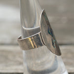 Vintage Sterling Abalone Inlay Bird Ring 7