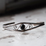 Vintage Sterling Onyx Cuff