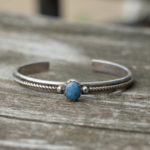 Vintage Sterling Sodalite Cuff