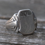 Vintage Sterling Silver Signet Ring 9