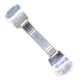 Vintage Sterling Turquoise and Coral Cluster Watch Band