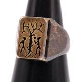 Vintage Sterling Tree Of Life Ring 6