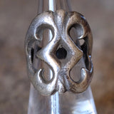 Vintage Sterling Silver Sandcast Ring 6.75