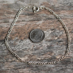 Vintage Sterling Figaro Chain Bracelet