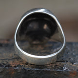 Vintage Sterling Silver Skull Ring 11.5