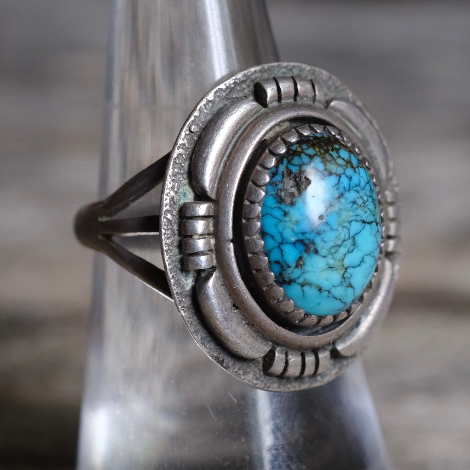Vintage Sterling Turquoise Ring 7