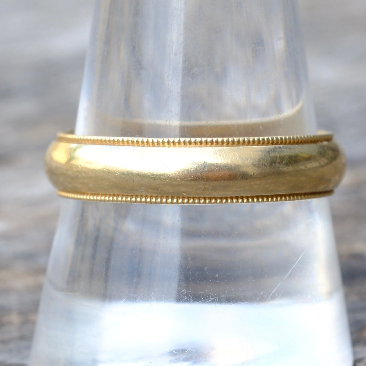 Vintage 14K Gold Band Ring 10.75