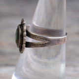 Vintage Sterling Abalone Ring 7