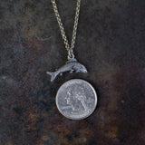 Vintage Sterling Big Bass Necklace