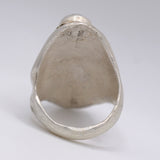 Vintage Sterling Onyx Eagle Ring 10