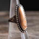 Vintage Sterling Abalone Ring 6