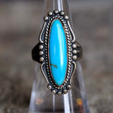 Vintage Sterling Turquoise Ring 6.25