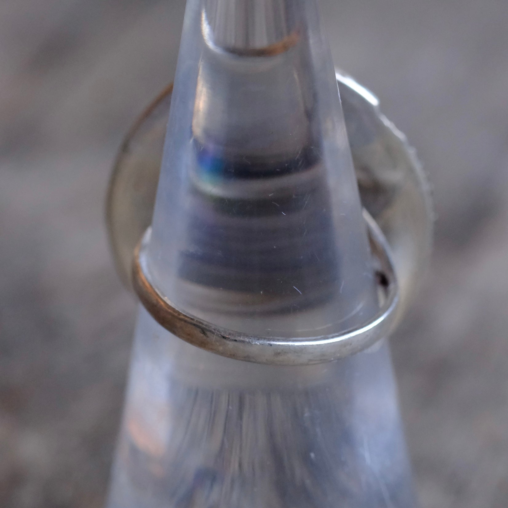 Vintage Sterling Mother Of Pearl Feather Ring 5.75