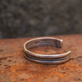 Vintage Sterling Silver Braided Cuff