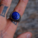 Vintage Sterling Lapis Ring 9.25
