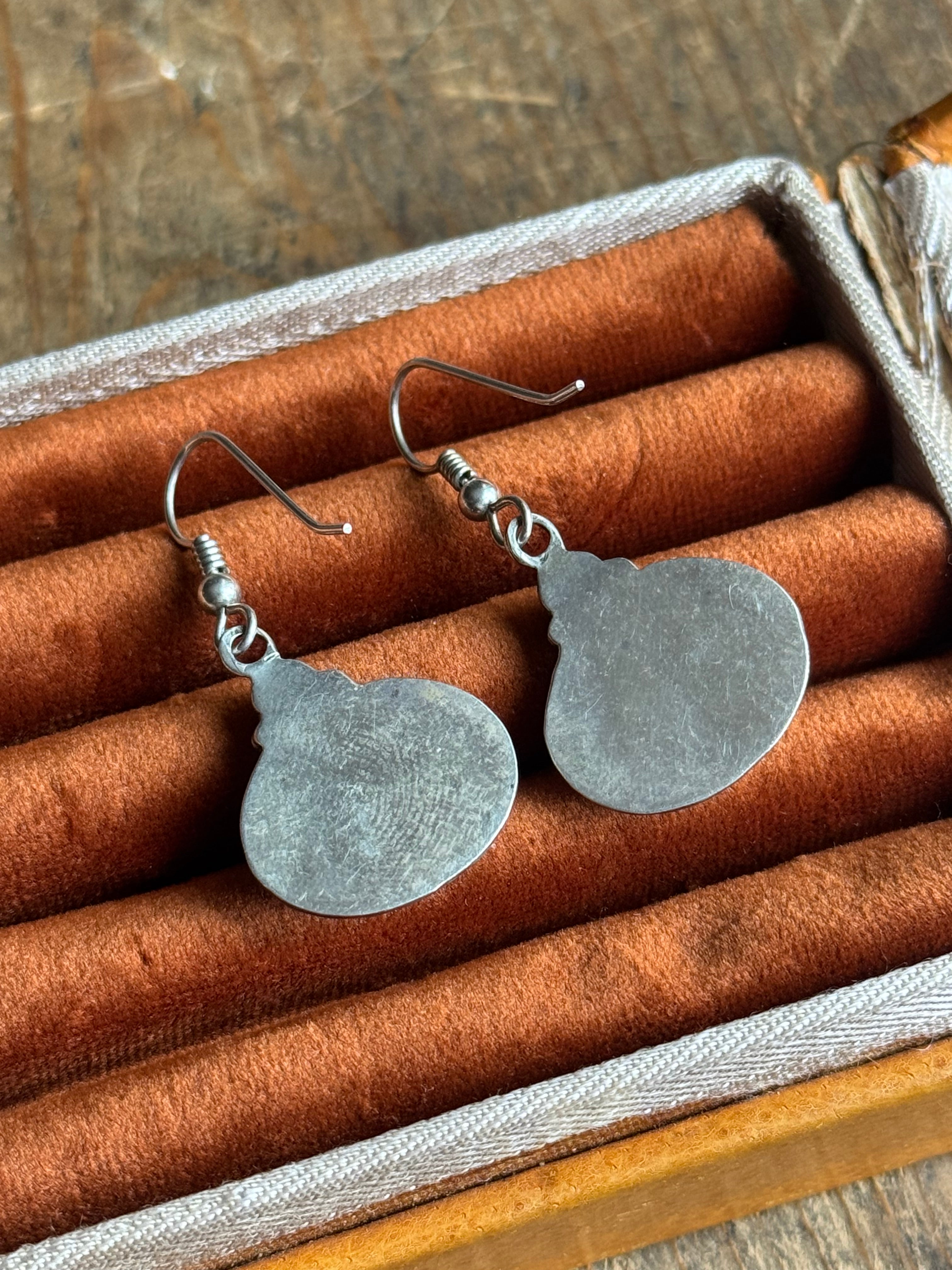 Vintage Sterling Silver Turquoise Earrings