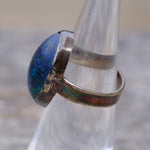 Vintage Sterling Lapis Ring 5.5