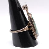 Vintage Sterling Turquoise Ring 9.75