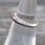 Vintage Sterling CZ Inlay Band 5.75