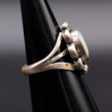 Vintage Sterling Mother Of Pearl Ring 6