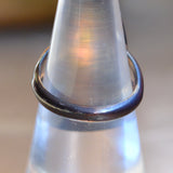 Vintage Sterling Mother Of Pearl Shadowbox Ring 6.25