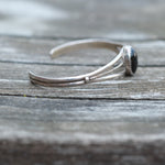 Vintage Sterling Onyx Roper Cuff