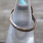 Vintage Sterling Turquoise Roper Ring 4.25