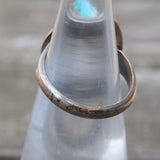 Vintage Sterling Turquoise Roper Ring 4.25
