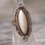 Vintage Sterling Mother Of Pearl Ring 4