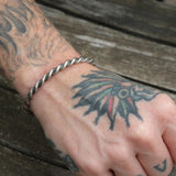 Vintage Sterling Silver Twisted Cuff