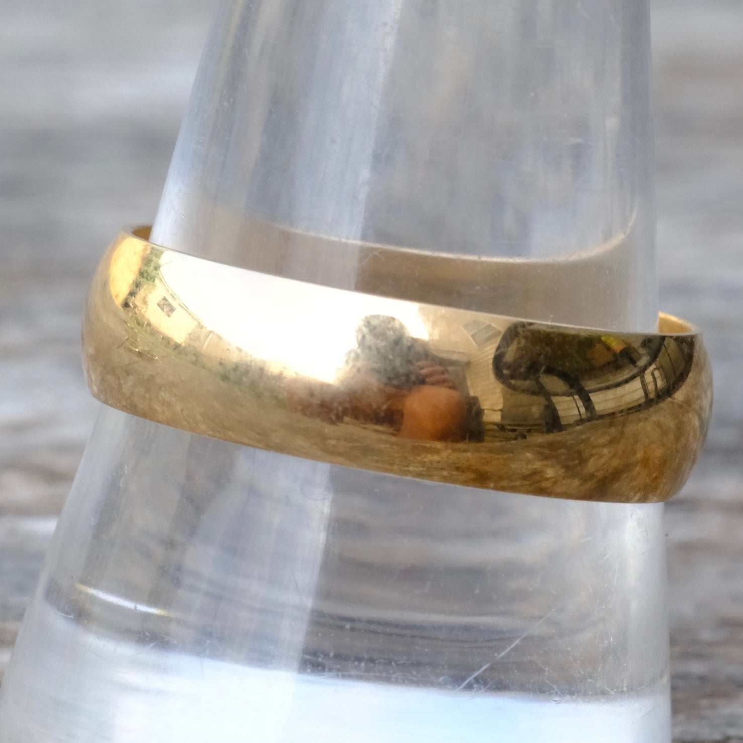Vintage 14K Gold Band Ring 10.75