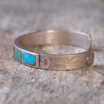 Vintage Sterling Multi Stone Inlay Cuff