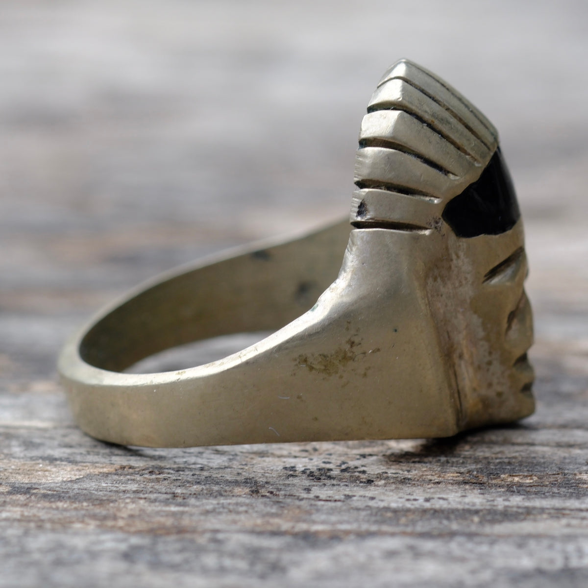 Vintage Sterling Pharoah Ring 12