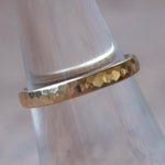 Vintage 14K Gold Faceted Band Ring 7