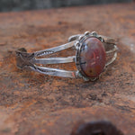 1950's Vintage Agate Stamped Cuff
