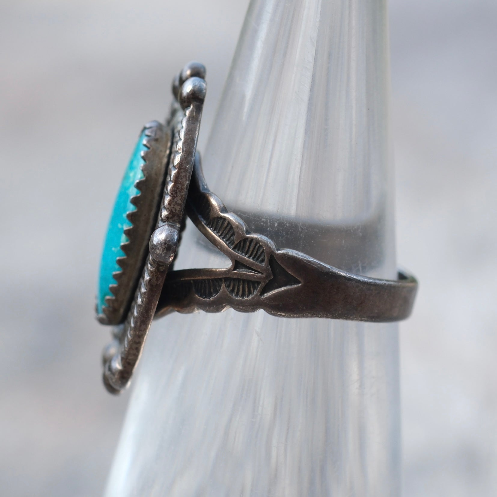Vintage Sterling Turquoise Ring 4