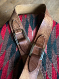 Vintage Wide Shackle Leather Belt
