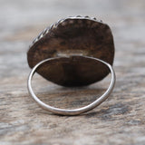 Vintage Sterling Turquoise Roper Ring 4