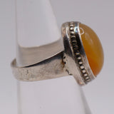 Vintage Sterling Agate Ring 5.25