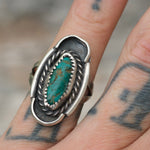 Vintage Sterling Turquoise Ring 5.25
